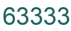 Número 63333 imagen verde