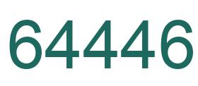 Número 64446 imagen verde