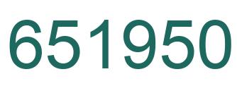Número 651950 imagen verde