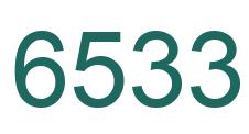 Number 6533 green image