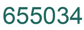 Number 655034 green image