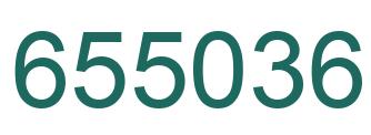Number 655036 green image