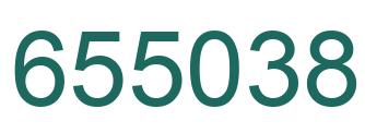 Number 655038 green image