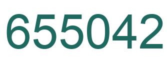 Number 655042 green image