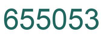 Number 655053 green image