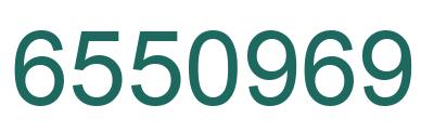 Number 6550969 green image