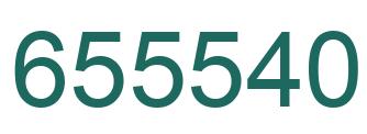 Number 655540 green image