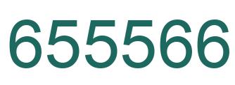 Number 655566 green image