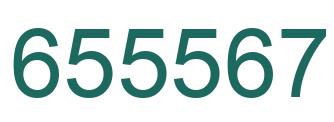 Number 655567 green image
