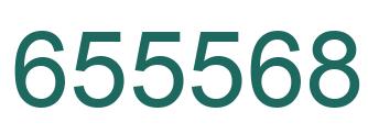 Number 655568 green image