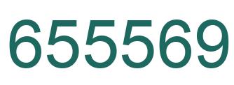 Number 655569 green image