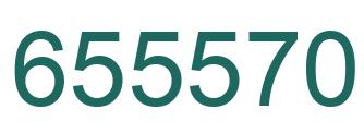 Number 655570 green image