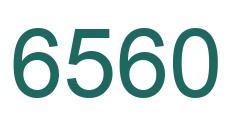 Number 6560 green image