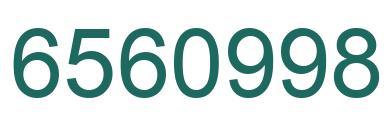 Number 6560998 green image