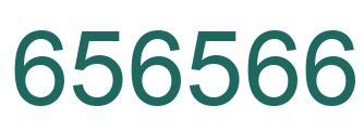 Number 656566 green image