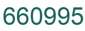 Número 660995 imagen verde
