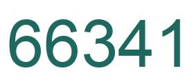 Número 66341 imagen verde