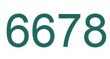 Number 6678 green image