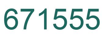 Number 671555 green image
