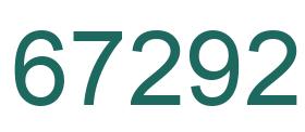 Number 67292 green image