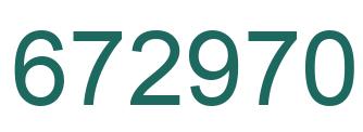 Número 672970 imagen verde