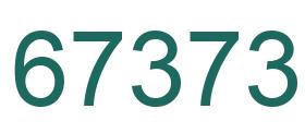Number 67373 green image