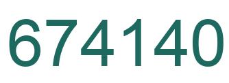 Número 674140 imagen verde