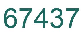 Número 67437 imagen verde