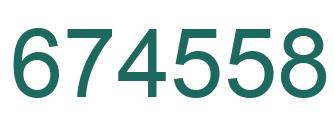 Número 674558 imagen verde