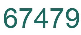 Número 67479 imagen verde