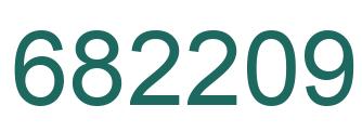 Number 682209 green image