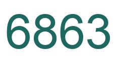 Number 6863 green image