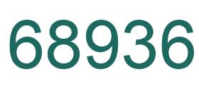 Número 68936 imagen verde