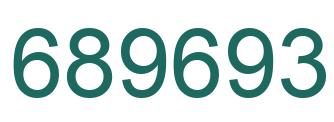 Número 689693 imagen verde