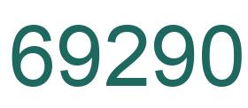 Número 69290 imagen verde