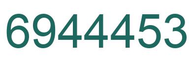 Número 6944453 imagen verde