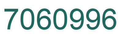 Number 7060996 green image