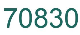 Número 70830 imagen verde