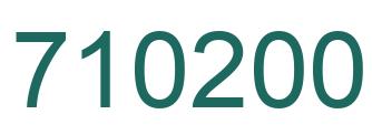 Number 710200 green image