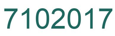 Número 7102017 imagen verde