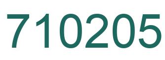 Number 710205 green image