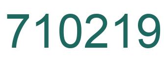 Número 710219 imagen verde