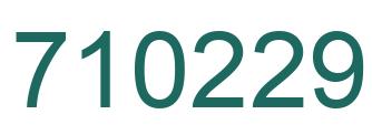 Number 710229 green image