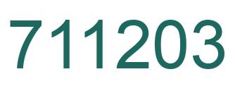 Número 711203 imagen verde