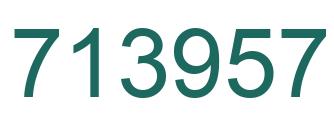 Number 713957 green image