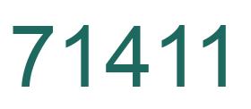 Número 71411 imagen verde