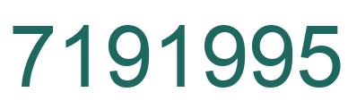 Número 7191995 imagen verde