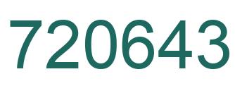 Número 720643 imagen verde