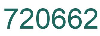 Número 720662 imagen verde