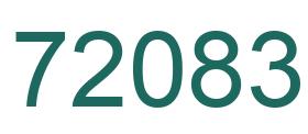 Number 72083 green image